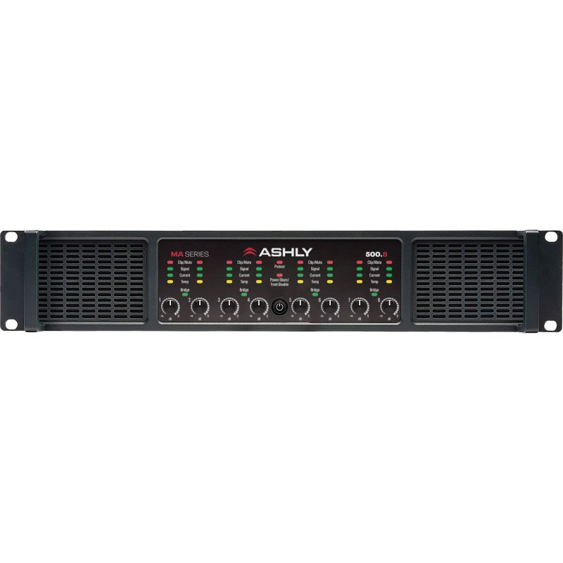 Ashly MA-500.8 Rack-mountable 4000W 8-channel Power Amplifier