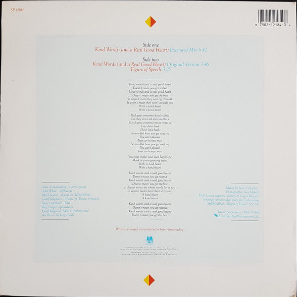 Kind Words (And A Real Good Heart) Joan Armatrading