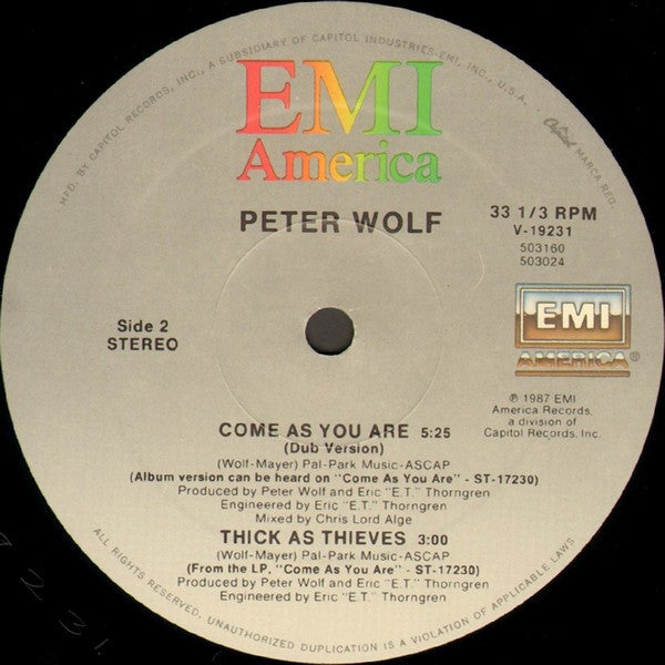 Come As You Are 2 Peter Wolf