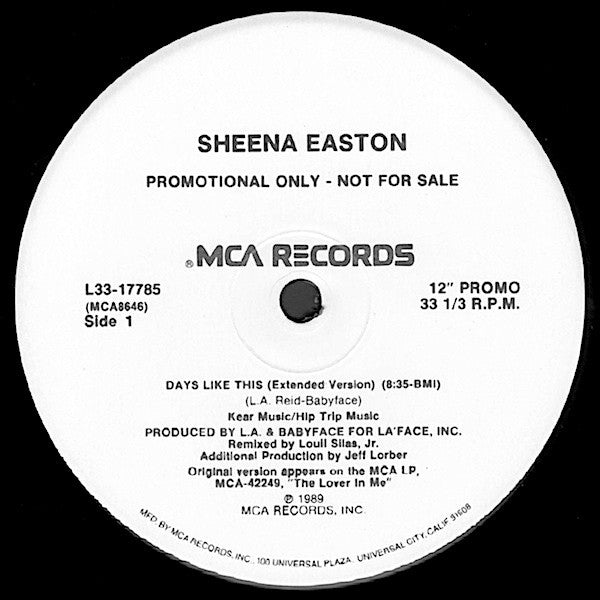 Days Like This Sheena Easton