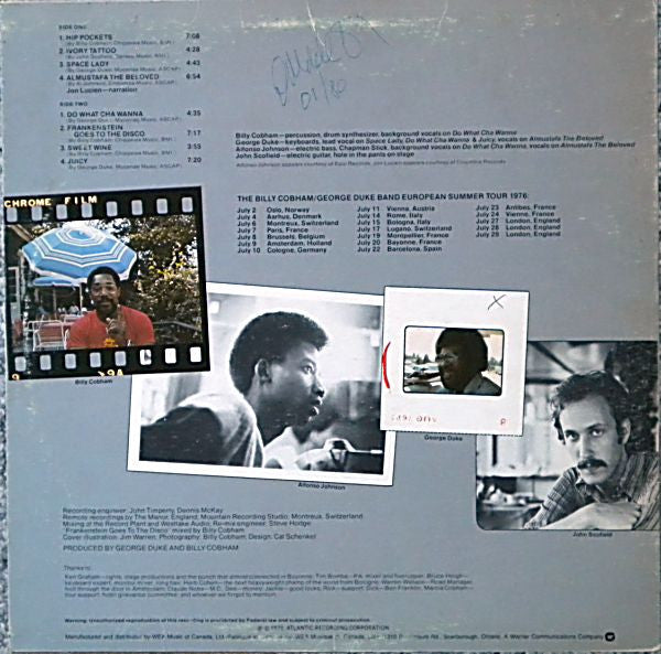 « Live » en tournée en Europe Le groupe Billy Cobham / George Duke