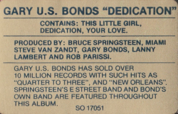 Dedication 2 Gary U.S. Bonds