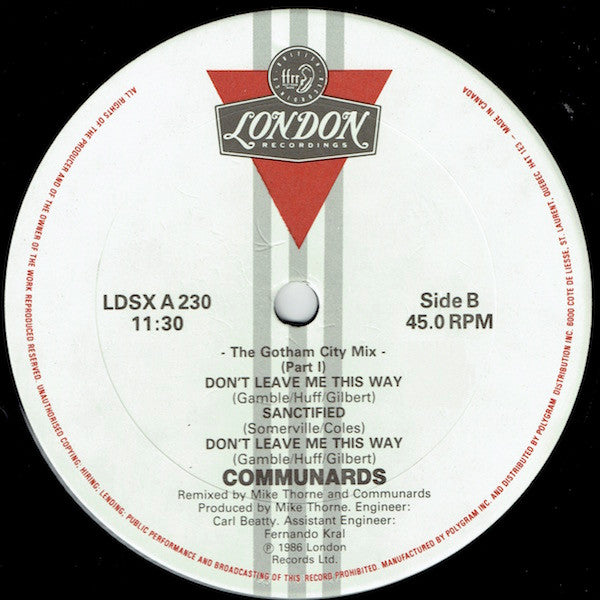 Don't Leave Me This Way (The Gotham City Mix) (Part 2) | Rectangle Triangle