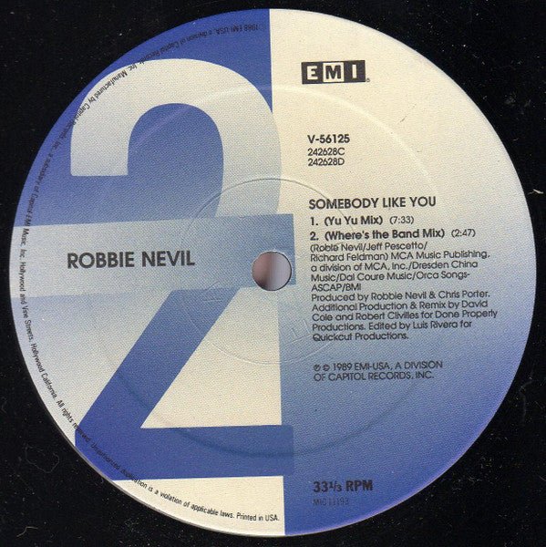 Somebody Like You 5 Robbie Nevil