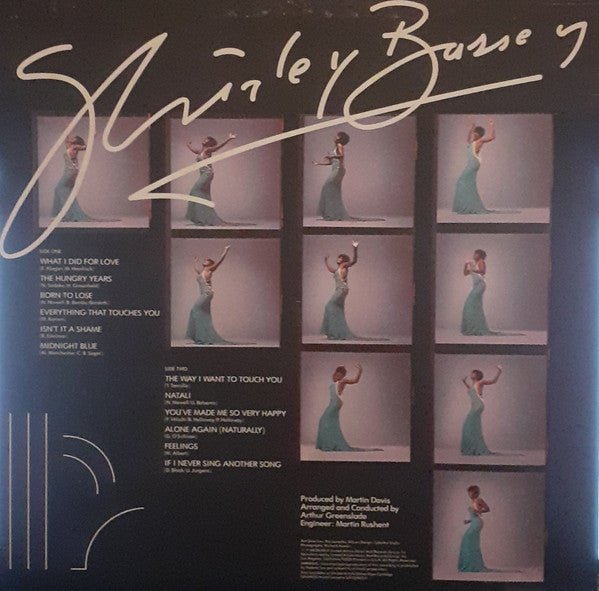 Amour, vie et sentiments Shirley Bassey