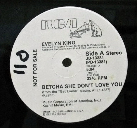 Je parie qu'elle ne t'aime pas / Lève-toi de ton amour Evelyn King