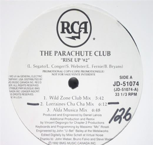 Rise Up '92 / Move Your Love The Parachute Club,DJ H. Feat. Stefy