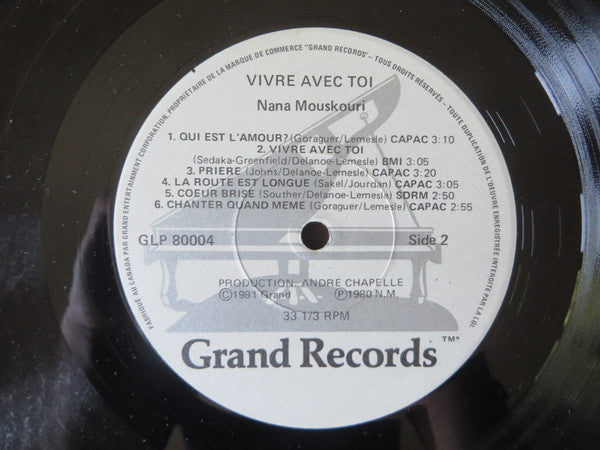 Vivre Avec Toi Nana Mouskouri