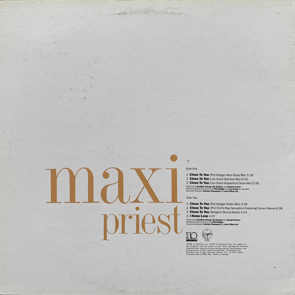 Close To You 2 Maxi Priest