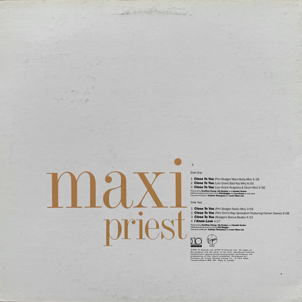 Close To You Maxi Priest