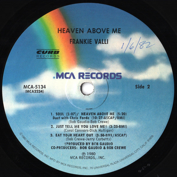 Heaven Above Me Frankie Valli