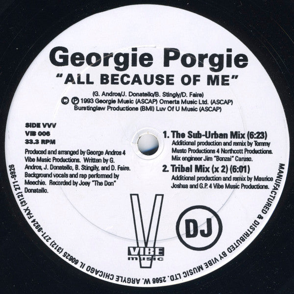 Tout à cause de moi Georgie Porgie