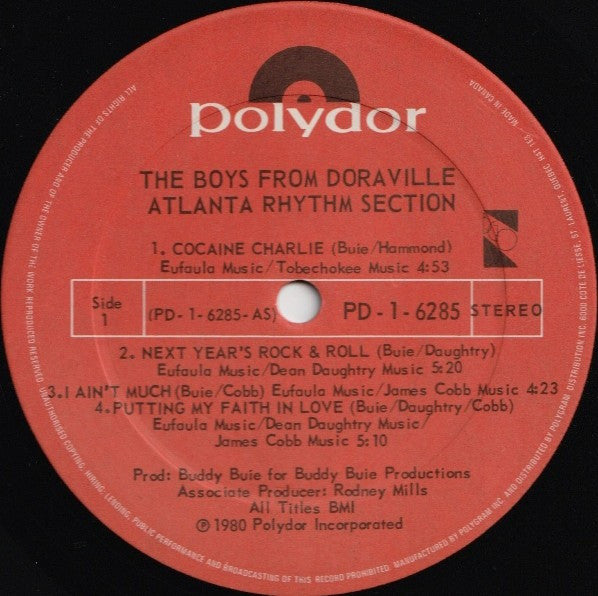 The Boys From Doraville Atlanta Rhythm Section