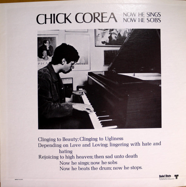 Now He Sings, Now He Sobs Chick Corea