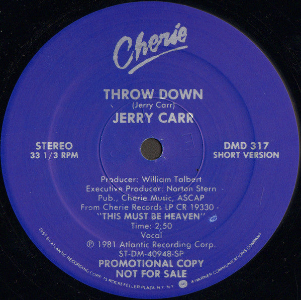Throw Down Jerry Carr