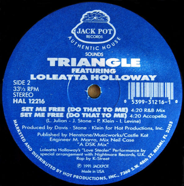 Set Me Free (Do That To Me) 3 Triangle (6),Loleatta Holloway
