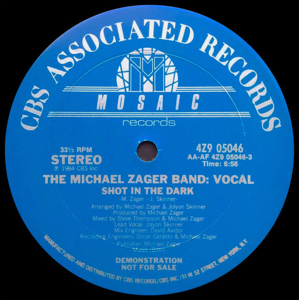 Shot In The Dark 2 The Michael Zager Band