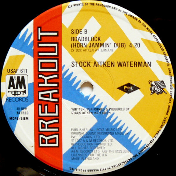 Roadblock Stock, Aitken & Waterman