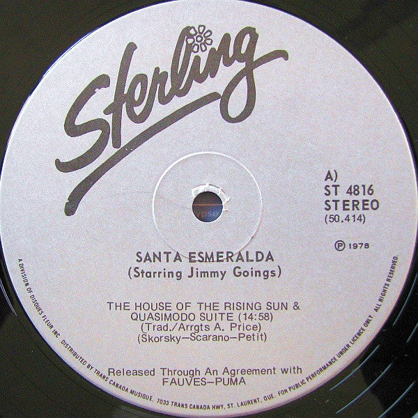 The House Of The Rising Sun Santa Esmeralda,Jimmy Goings
