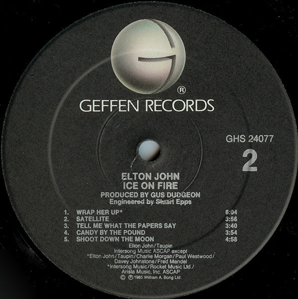 Ice On Fire Elton John