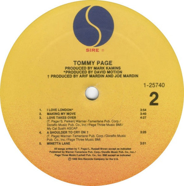 Tommy Page Tommy Page