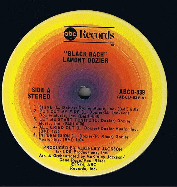 Black Bach Lamont Dozier