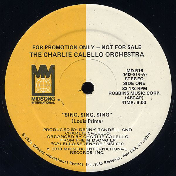 Chante, chante, chante L'Orchestre Charlie Calello