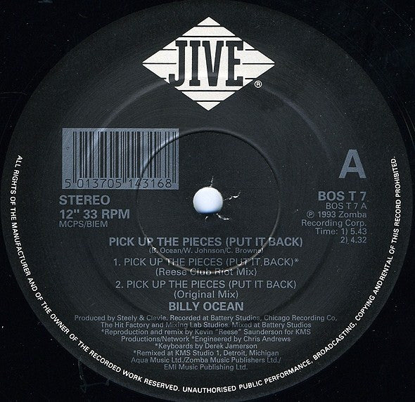 Ramasser les morceaux (Remettre en place) Billy Ocean