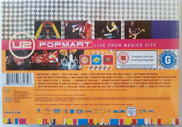 Popmart Live From Mexico City U2