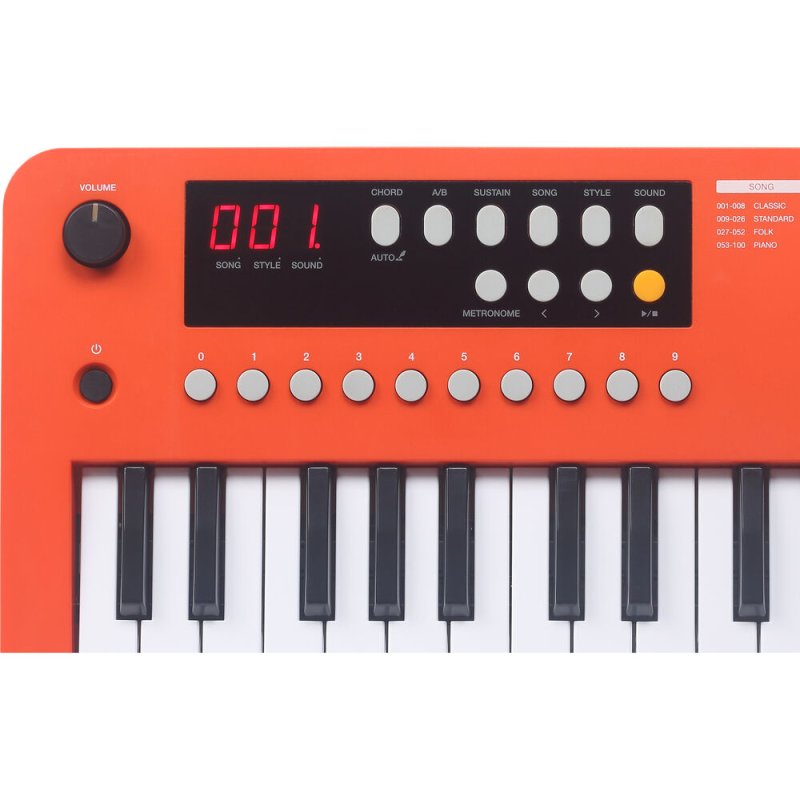 Medeli MK37-OR 37-Mini-Key Portable Keyboard with USB MIDI and Audio, Orange 