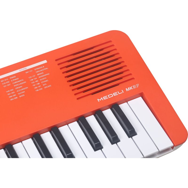 Medeli MK37-OR 37-Mini-Key Portable Keyboard with USB MIDI and Audio, Orange 
