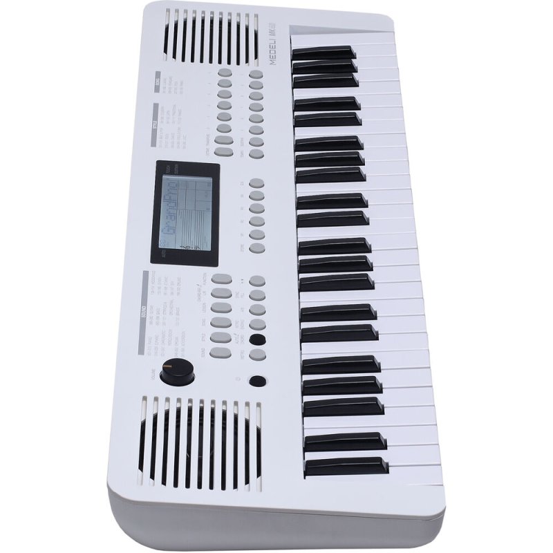 Medeli MK49-WH 49-Key Portable Keyboard with USB Midi and Audio, White 