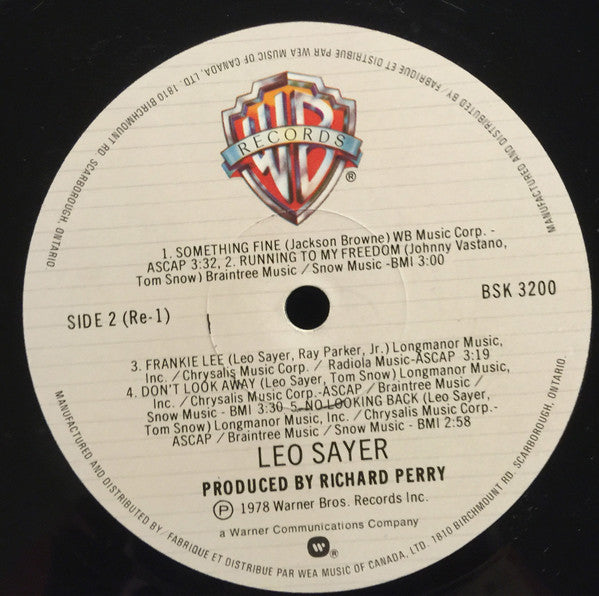 Leo Sayer | Rectangle Triangle