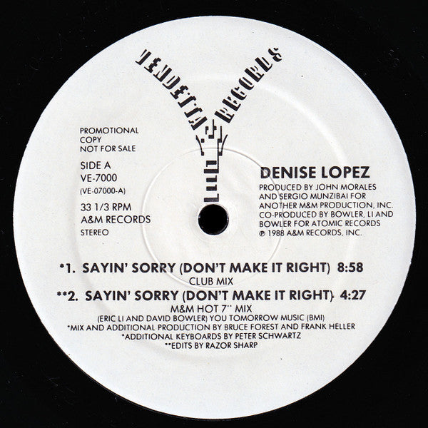 Sayin' Sorry (Don't Make It Right) 2 Denise Lopez