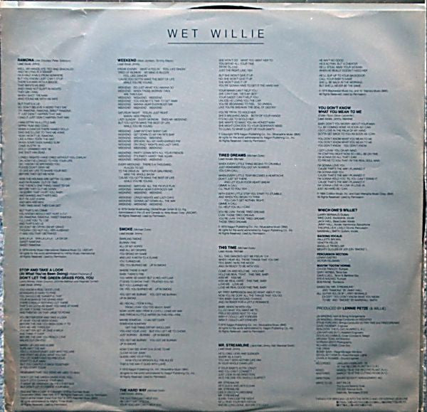 Lequel est Willie ? Willie mouillé