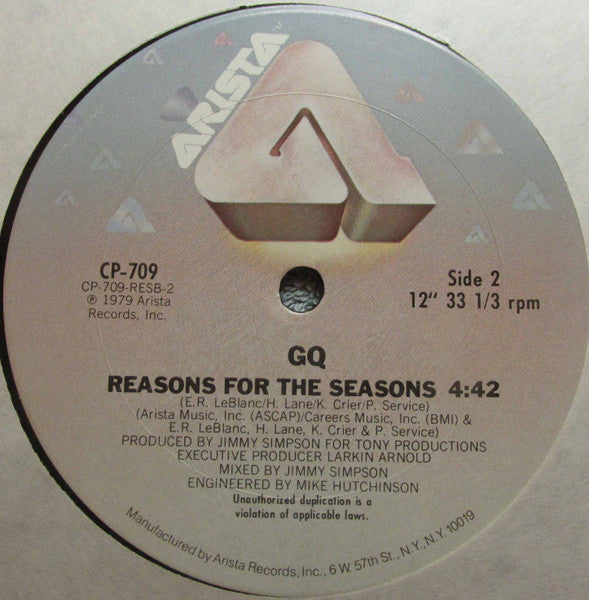 Standing Ovation / Reasons For The Seasons GQ