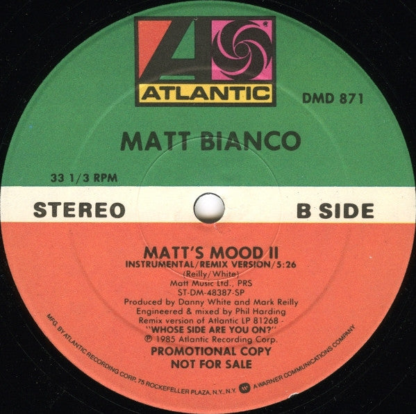 Whose Side Are You On? / Matt's Mood II Matt Bianco