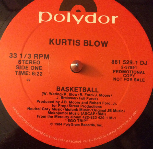 Basket-ball / C'est le jeu Kurtis Blow, Ralph MacDonald