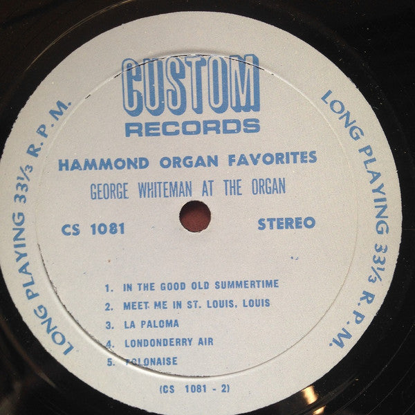 Hammond Organ Favorites: George Whiteman At The Organ | Rectangle Triangle  