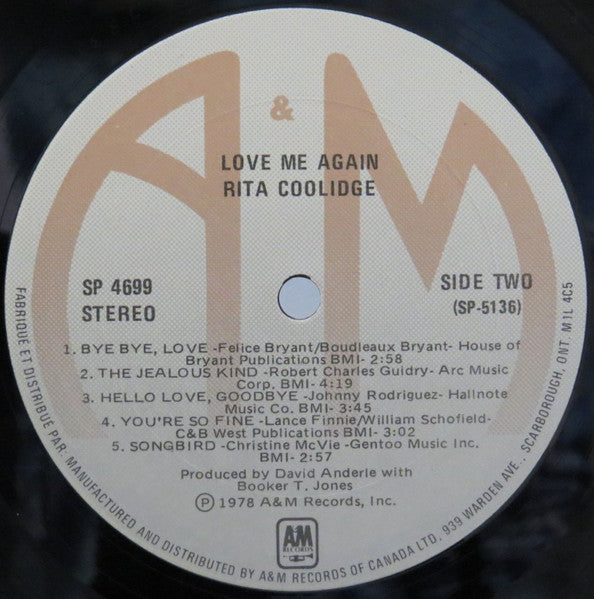 Love Me Again 2 Rita Coolidge