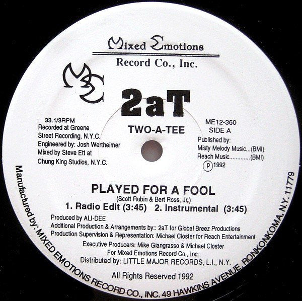 Played For A Fool Two-A-Tee