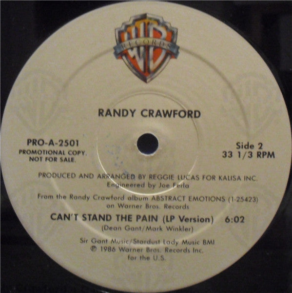 Can't Stand The Pain Randy Crawford