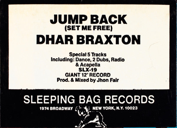 Saute en arrière (Libère-moi) Dhar Braxton