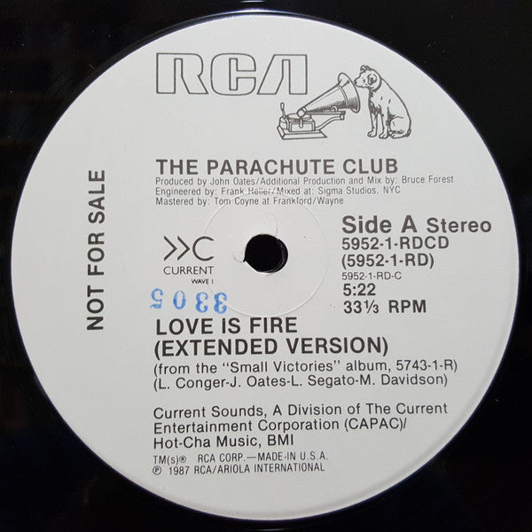 Love Is Fire The Parachute Club