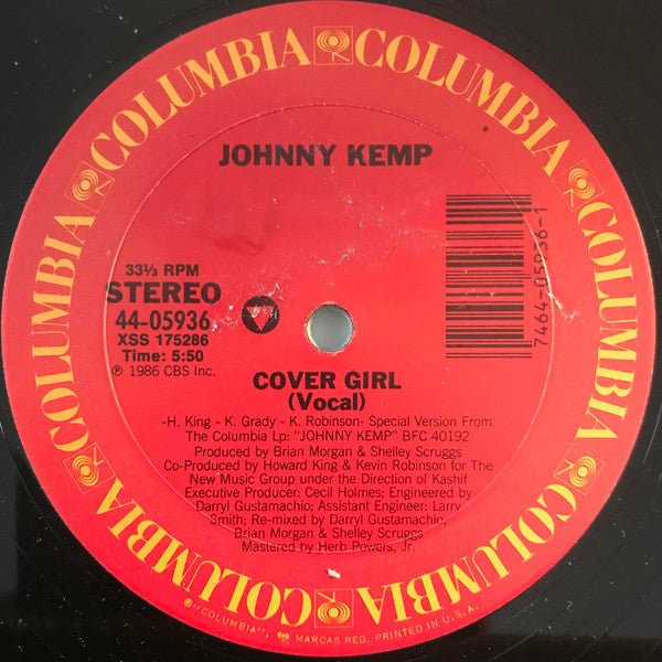 Fille de couverture Johnny Kemp