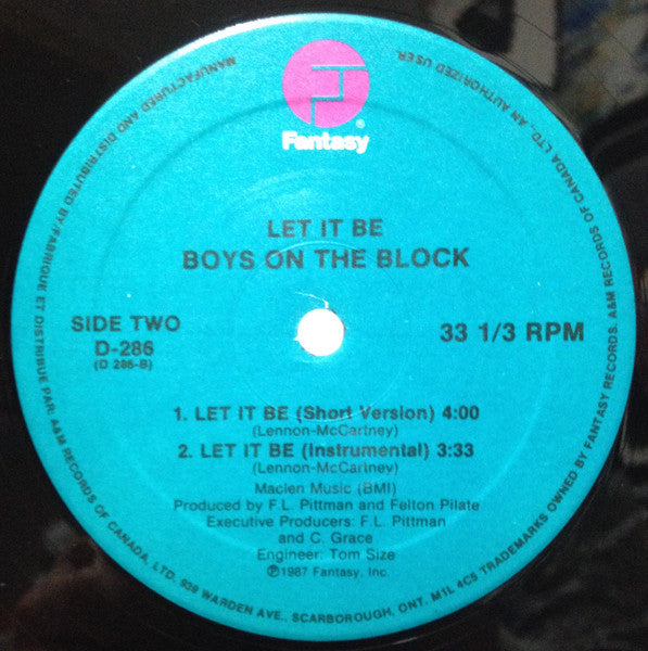 Let It Be Boys On The Block