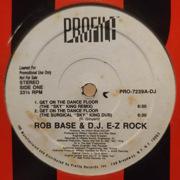 Get On The Dance Floor 3 Rob Base & DJ E-Z Rock