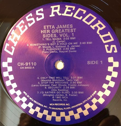 Ses plus grands côtés Vol. 1 Etta James