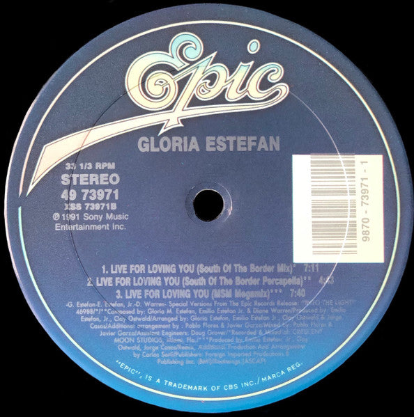 Live For Loving You Gloria Estefan