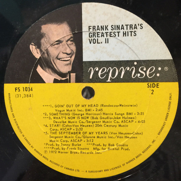 Frank Sinatra's Greatest Hits Vol. 2 | Rectangle Triangle
